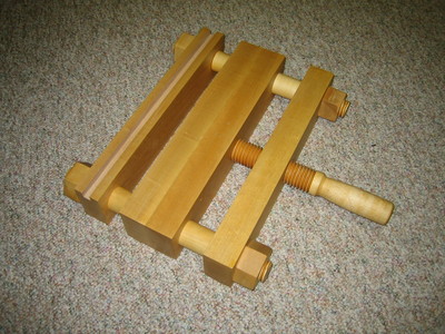 A Simple Bookbinder's Laying Press and Plough